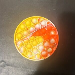 Yellow and Orange Pop It Fidget Toy